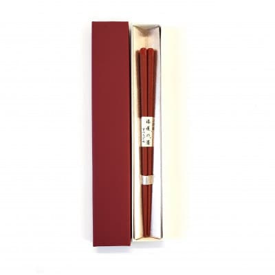 漆塗箸　乾漆箸　洗朱