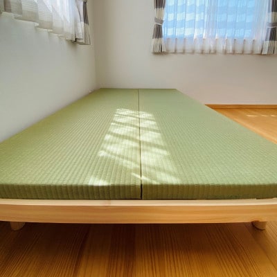 とよだ疊店五代目の手作りモダンベッド畳　本物の熊本産天然い草使用　