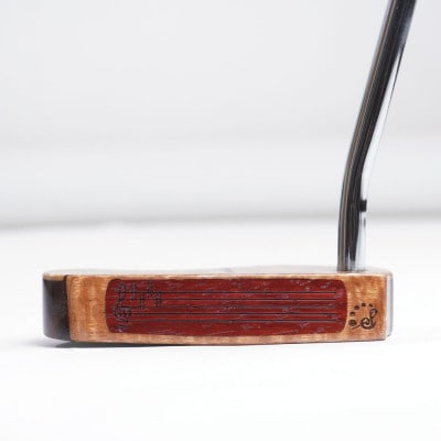 【ウッドパター】ギター工房が作る音にこだわったパター　ピン型　ギターヘッド