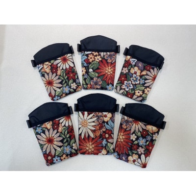 ゴブラン織りの外ポケット付き、とにかくかる～い携帯ポシェット【配送不可地域：沖縄県】