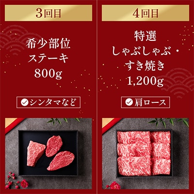 【毎月定期便】和牛セレブの神戸牛定期便「ファーストクラス」全6回【配送不可地域：離島】