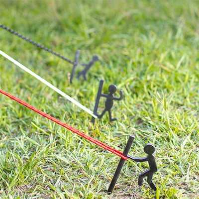 【HIBANAS】端材を熟練の職人がよみがえらせたアウトドア用ペグ　人気の3種・3本セット