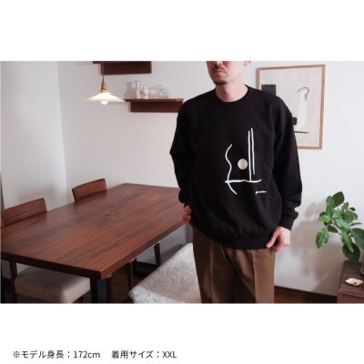 ギターストラップ専門店708worksのオリジナルスウェット【ブラック:XXLサイズ】