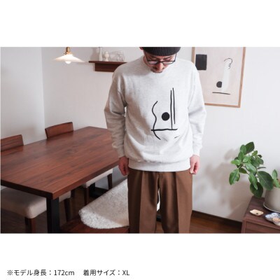 ギターストラップ専門店708worksのオリジナルスウェット【グレー:XXLサイズ】