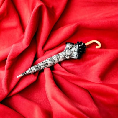 ナッツのティーパーティーのポンポン日傘