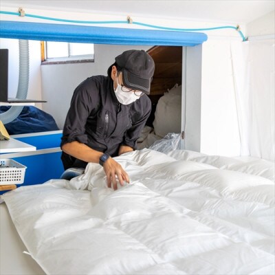 ポーランド産コウダ種ホワイトグース ダウン93% 冬用羽毛ふとん ワイドキングサイズ