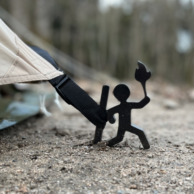 【HIBANAS】端材を熟練の職人がよみがえらせたアウトドア用ペグ トーチマン3本セット