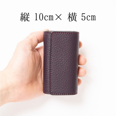 強力キーフック使用 4連キーケース[パープル]