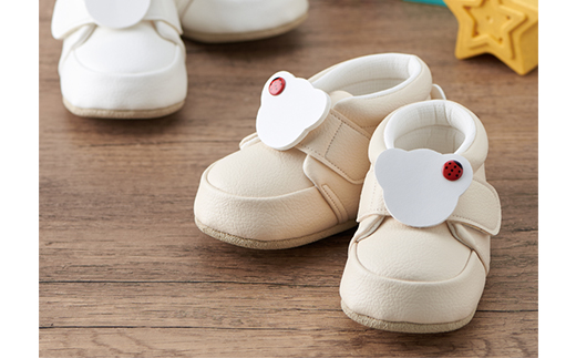 【幸せを呼ぶファーストシューズ】てんしのはね(ベージュ)