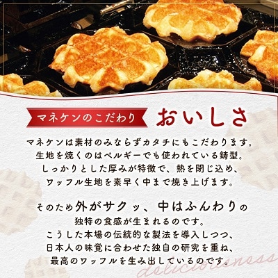 【毎月定期便】マネケン ベルギーワッフル よくばりセット 18個入り全5回