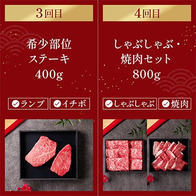 【毎月定期便】和牛セレブの神戸牛定期便「エコノミークラス」全4回【配送不可地域：離島】