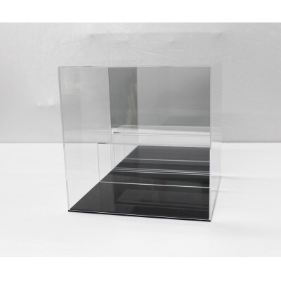 アクリルケース　W295　背面ミラー　ひな壇透明