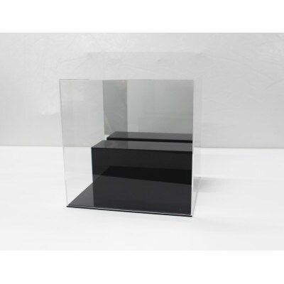 アクリルケース　W295　背面ミラー　ひな壇黒