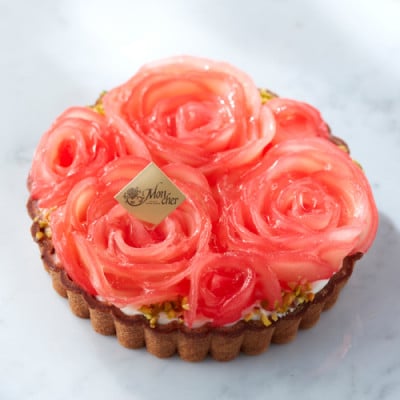 パティスリー モンシェールのタルト・ローズポワール(15cm・3～4名様)【配送不可地域：離島】