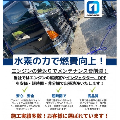 エンジンのカーボン水素クリーニング(3000ccまで)