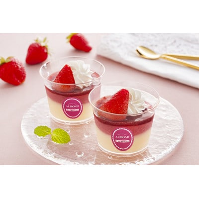 六本木アマンド　苺のプリンパフェ　【YF-PP】【配送不可地域：離島】