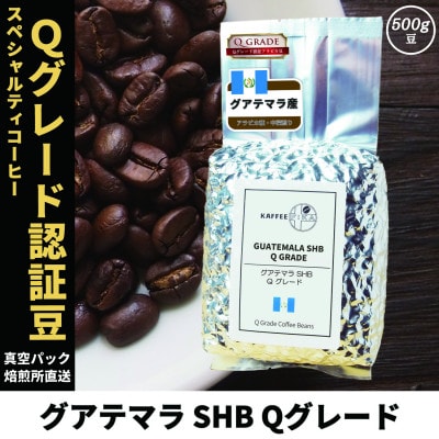 コーヒー豆 スペシャリティ Qグレード認証豆 グアテマラ SHB 中深煎り 500g