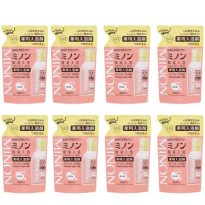 ミノン薬用保湿入浴剤詰替用8個セット