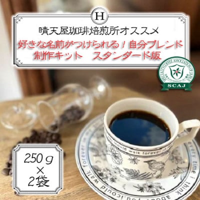 好きな名前がつけられる!自分ブレンド制作キット　スタンダード版　250g×2袋