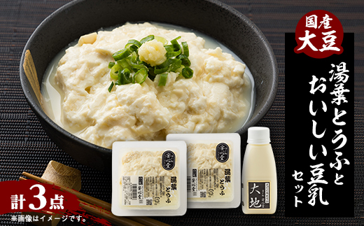 【豆腐職人おすすめ】湯葉とうふ 2パック・おいしい豆乳 180ml×1本セット【配送不可地域：離島・北海道・沖縄県】