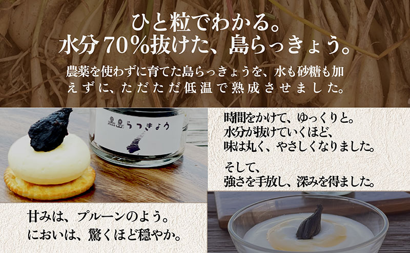 淡路島　素材をぎゅぎゅっと凝縮セット　スイカ糖70g＋黒島らっきょう40g 各一瓶　兵庫県 洲本市 淡路島