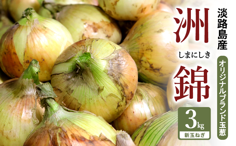 予約受付 3kg 新玉ねぎ オリジナルブランド 洲錦 (しまにしき) 商標登録商品 玉ねぎ タマネギ 野菜 旬の野菜 季節の野菜 兵庫県 洲本市 淡路島