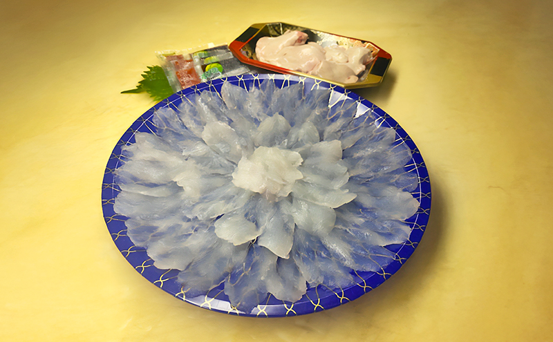 かわはぎ 薄づくり 2～3人前 10月～4月配送（淡路島由良産） 海鮮 鮮魚 冷刺身 蔵配送 兵庫県 洲本市 淡路島