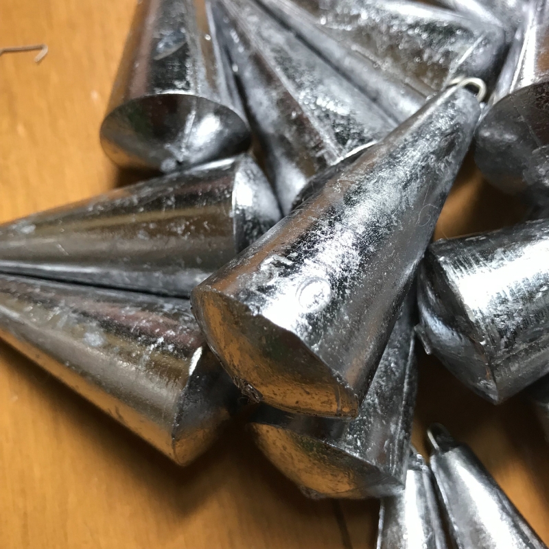 釣鐘オモリ 50号 20個 セット 詰め合わせ 釣り 釣鐘 オモリ 釣り用品 兵庫県 洲本市 淡路島