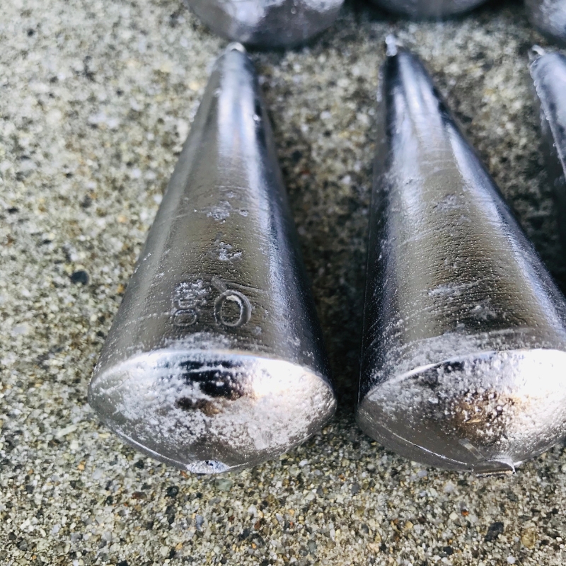 釣鐘オモリ 80号 12個 セット 詰め合わせ 釣り 釣鐘 オモリ 釣り用品 兵庫県 洲本市 淡路島