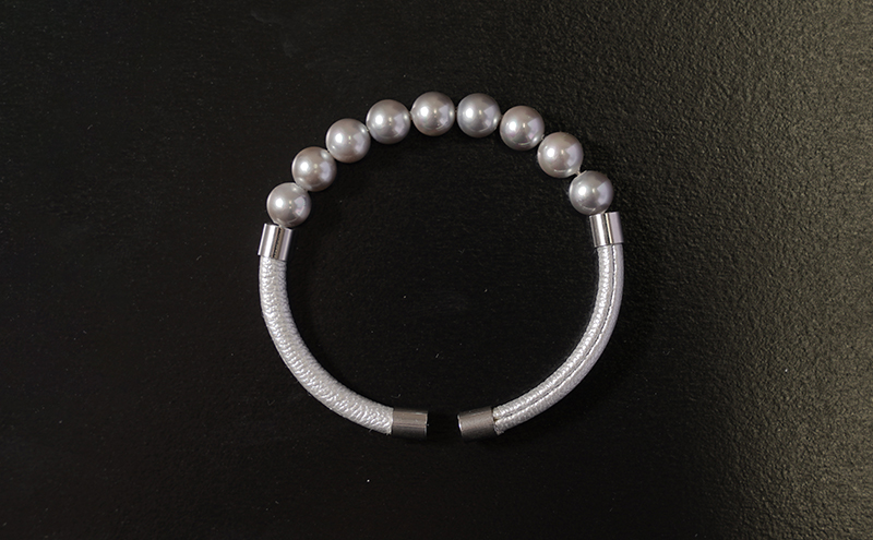 島珠 バングル 7mm グレー パール ブレスレット アクセサリー ジュエリー 装飾品 兵庫県 洲本市 淡路島