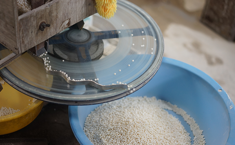 島珠 数珠 7mm ホワイト 房 シルク パール 略式数珠 略式 上品 贈答 兵庫県 洲本市 淡路島