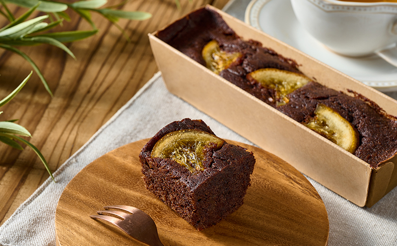 いちじく・なるとオレンジ　パウンドケーキ 各1本計2本セット 洋菓子 おかし ケーキ 兵庫県 洲本市 淡路島