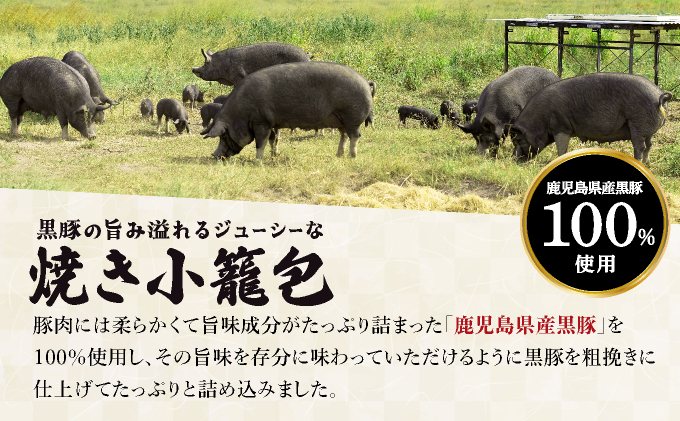 芦屋伊東屋 黒豚のジューシー焼き小籠包4袋セット｜小籠包 中華 点心 惣菜 簡単 おうち おかず おつまみ 豚肉 薄皮 ジューシー 肉汁 冷凍 イトー屋 お取り寄せ ギフト お中元 お歳暮 037-a028