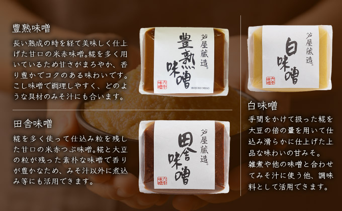 創業100有余年の 老舗 味噌屋 が造る「 六甲みそ 芦屋 蔵造 味噌 10個 詰め合わせ 【六甲味噌 みそ 蔵出し 手作り 米赤味噌 白味噌 赤だし あわせ味噌 田楽みそ など 熟成 調味料 麹 こうじ 味噌汁 みそ汁 発酵 発酵食品 長期熟成 関西風 人気 ギフト】[065-a008]