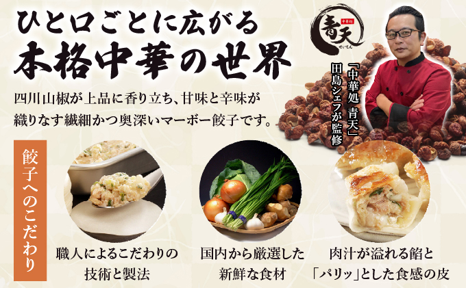 四川山椒が香る マーボー餃子セット｜40個 餃子 ぎょうざ ギョーザ 中華 点心 惣菜 簡単 おうち おかず おつまみ 豚肉 ジューシー 肉汁 冷凍 イトー屋 お取り寄せ ギフト お中元 お歳暮 037-a029