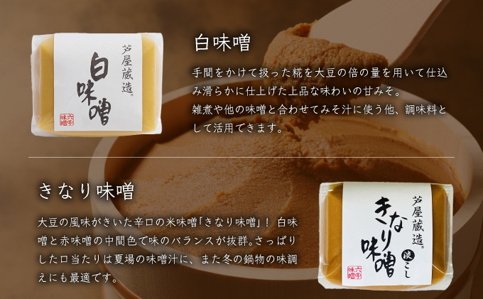 創業100有余年の 老舗 味噌屋 が造る「 六甲みそ 芦屋 蔵造 味噌 4個 詰め合わせ｜六甲味噌 みそ 蔵出し 手作り 米赤味噌 白味噌 赤だし あわせ味噌 田楽みそ 熟成 調味料 麹 こうじ 味噌汁 みそ汁 発酵 発酵食品 長期熟成 関西風 人気 ギフト 065-a012