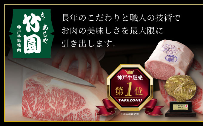 神戸牛 スライス 食べ比べ セット（サーロイン ・ モモ）600g【あしや竹園】[054-a021]