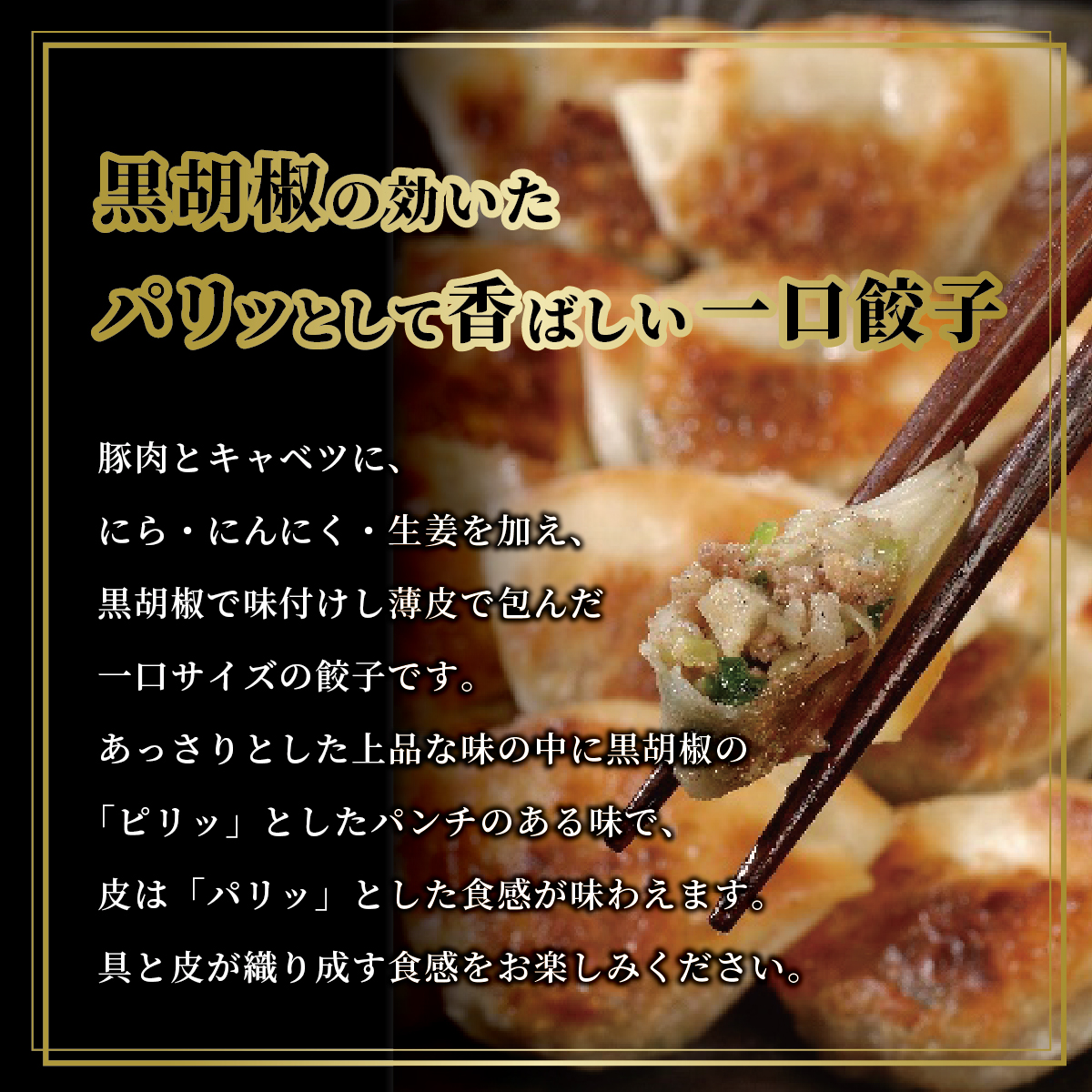 【兵庫県芦屋市】【ふるさと納税】芦屋一口餃子「壱心」2折セット【冷凍 ぎょうざ ギョ－ザ 中華 点心 惣菜 ギフト】熨斗なし[037-a011_01]