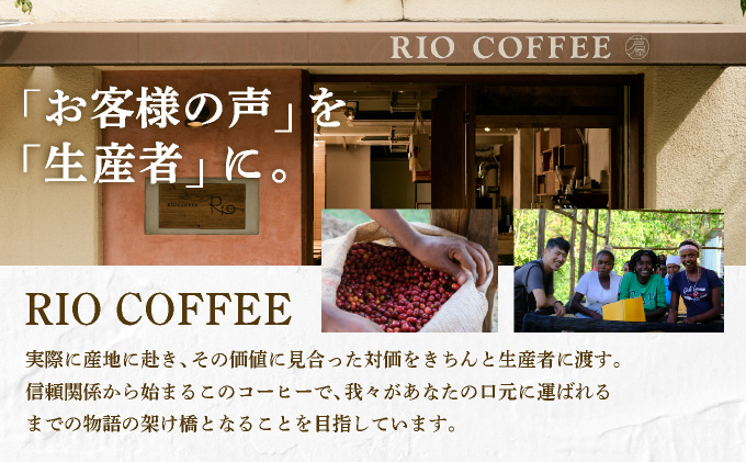 【RIO COFFEE】愛情を込めて育てられたシングルオリジンコーヒーアソート【豆】（100g×4個）/ スペシャルティコーヒー｜コーヒー 珈琲 飲料 飲み物 豆 焙煎 浅煎り 中煎り 中深煎り 深煎り ビター コク coffee アウトドア ギフト カフェ 贈り物 036-a003_A