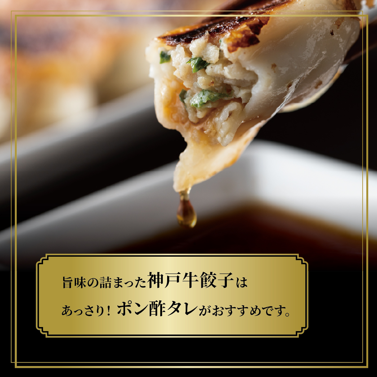 【兵庫県芦屋市】【ふるさと納税】神戸牛餃子 2折セット【冷凍 ぎょうざ ギョ－ザ 中華 点心 惣菜 ギフト お中元 お歳暮】熨斗なし[037-a007_01]