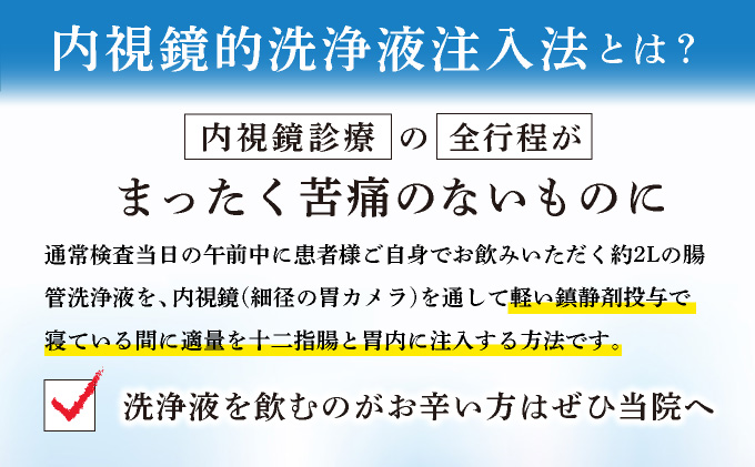1日で終わる 胃・大腸内視鏡診療（内視鏡的洗浄液注入法プラン） (日帰り) 1名様【芦屋三戸岡クリニック】消化器内視鏡専門クリニック 大腸検査 内視鏡検査 大腸がん 大腸ポリープ などの 早期発見 早期対策 早期治療 健康 カウンセリング [070-a004]