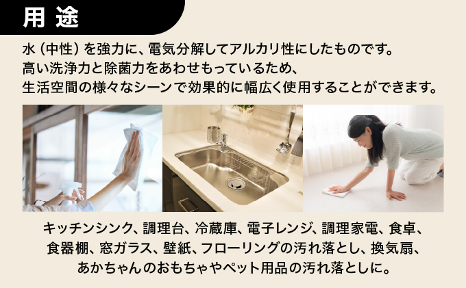 強力アルカリ電解水 13.1ＰＨ 10リットル[除菌  洗浄 消臭 掃除 大掃除 住宅用洗浄剤][003-a001]