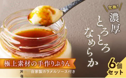芦屋ぷりん カスタード 6個入[018-a002] プリン プディング スイーツ デザート お菓子 洋菓子 洋生菓子 ギフト 牛乳 卵 生クリーム カラメル オーガニック 芦屋 兵庫