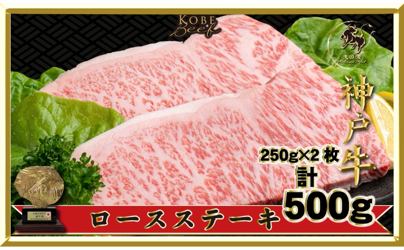神戸ビーフ ITST5 ロースステーキ 500g ( 250g×2枚 ) 神戸牛 ロース ステーキ 牛肉 太田家 肉 冷凍 神戸肉 兵庫県 伊丹市 お肉