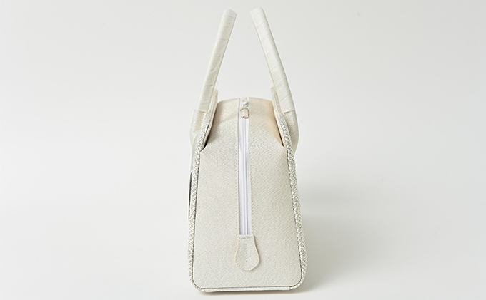 和装バッグ　利休バッグ　あおりバッグ　組織　シルバー　お着物に　お茶席に 小物 シンプル お茶会 パーティ セレモニー 入学式 入園式 卒業式 卒園式 結婚式 篠原縫製