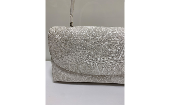 利休バッグ　蜀江柄　和装バッグ　西陣織　帯地を使用 ファッション小物 和服 着物 卒業式 入学式 誕生日会 周年記念 式典 正絹100％ シルクガード加工 シンプル 訪問着 振り袖 篠原縫製