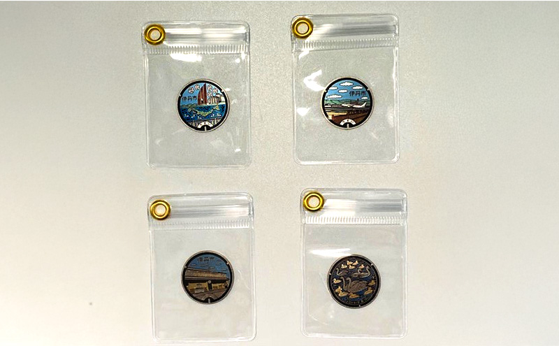 【伊丹市】チタン製マンホールメダル４種セット