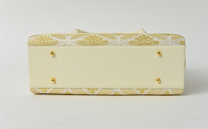 和装バッグ　利休バッグ　あおりバッグ　七宝繋ぎ　ゴールド　お着物に　お茶席に 小物 シンプル お茶会 パーティ セレモニー 入学式 入園式 卒業式 卒園式 結婚式 篠原縫製