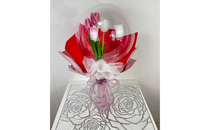 チューリップシャボン玉バルーン