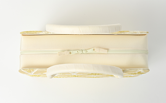 和装バッグ　利休バッグ　あおりバッグ　七宝繋ぎ　ゴールド　お着物に　お茶席に 小物 シンプル お茶会 パーティ セレモニー 入学式 入園式 卒業式 卒園式 結婚式 篠原縫製